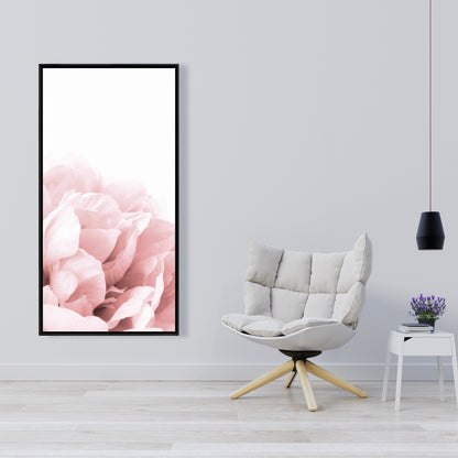 Toile botanique rose pour chambre à coucher | Décoration de rêve de pivoine