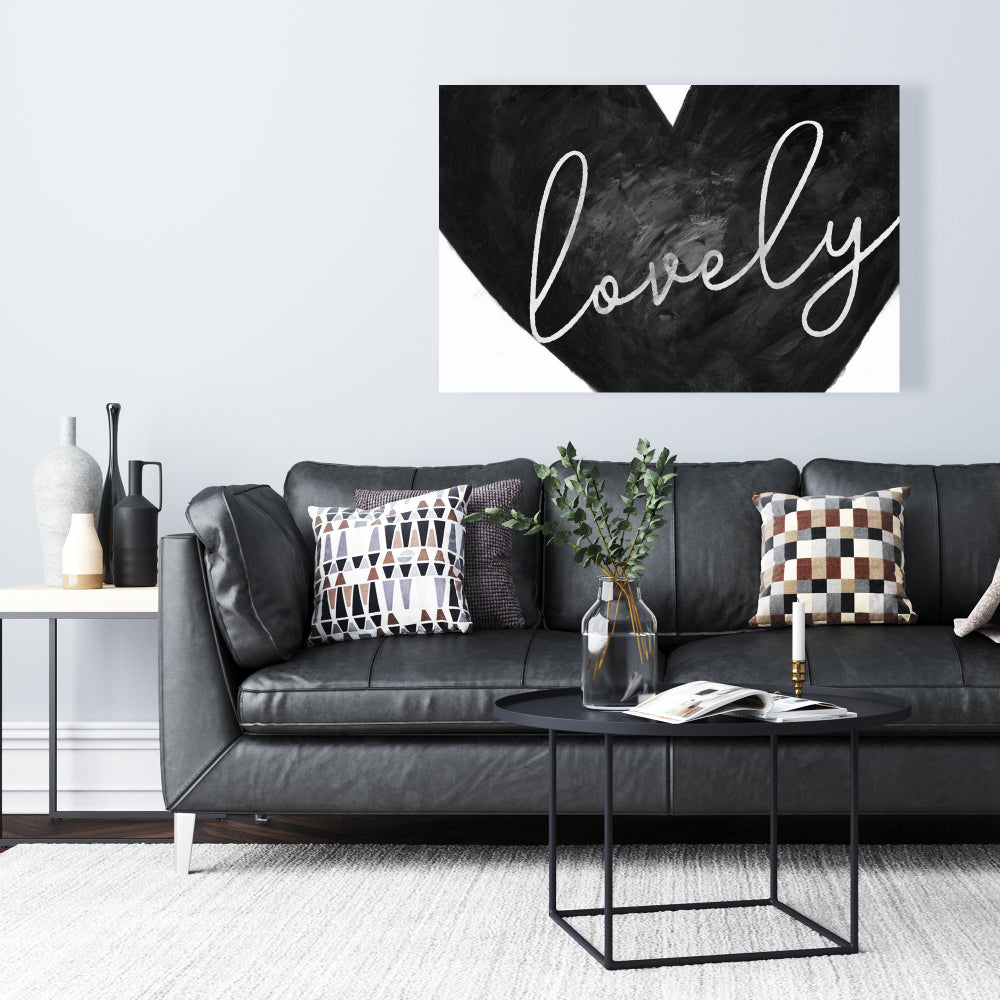 Lovely Bedroom White Shapes Canvas - Elegant Home Decor