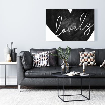 Lovely Bedroom White Shapes Canvas - Elegant Home Decor