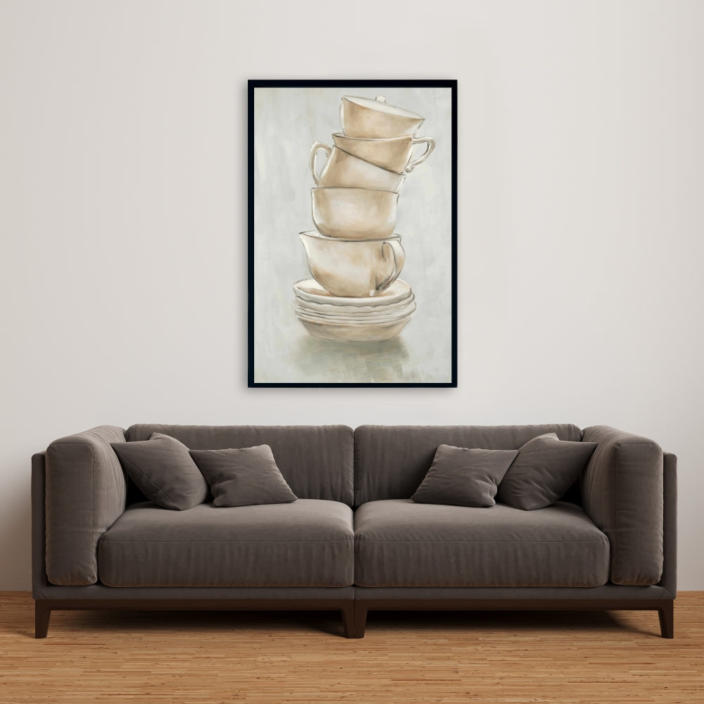 Toiles de tasses à café contemporaines | Décoration murale de cuisine