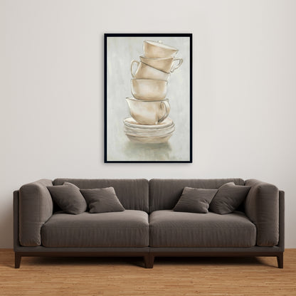 Toiles de tasses à café contemporaines | Décoration murale de cuisine