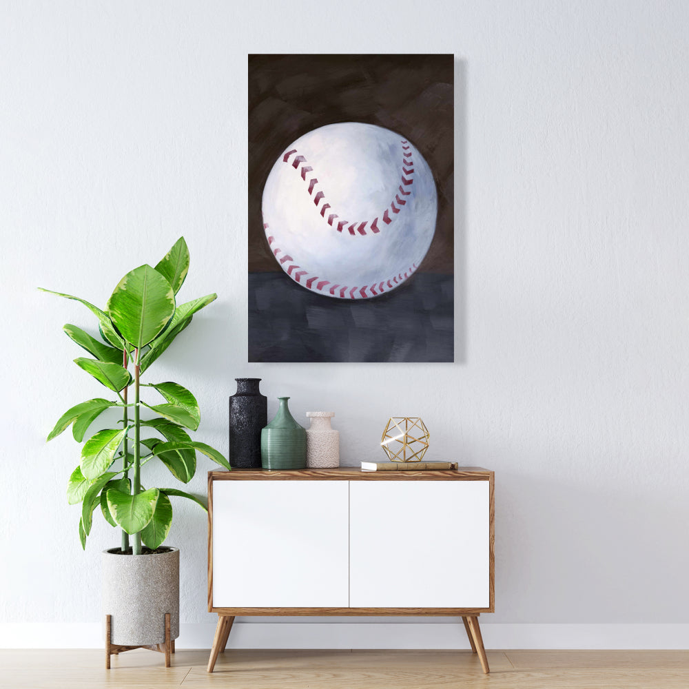 Toile nature morte de baseball | Décoration d'intérieur