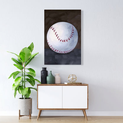 Toile nature morte de baseball | Décoration d'intérieur