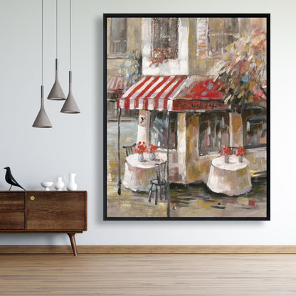 Toile encadrée « Terrasse ensoleillée » | Décoration d'intérieur