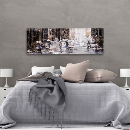 Industrial Abstract City Canvas | Home Decor Wall Art
