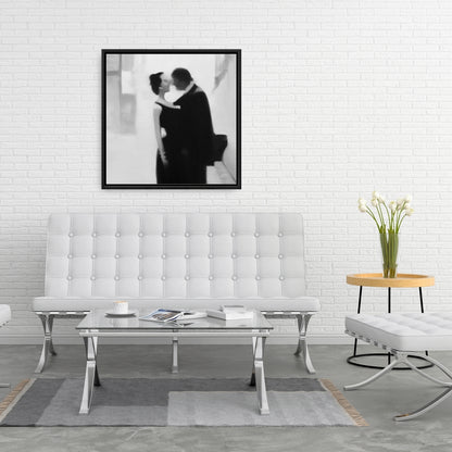Couple in the Street Canvas - Figurative Bedroom Wall Art