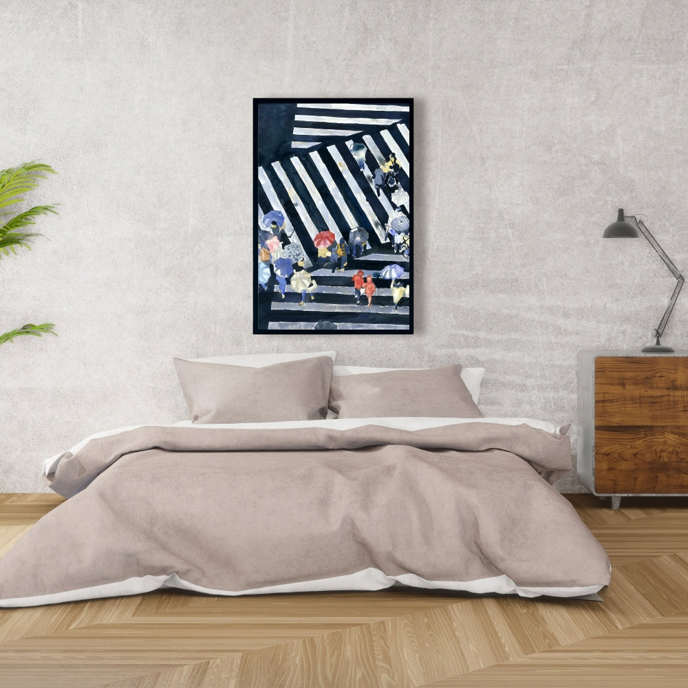 Main Street Industrial Canvas | Man Cave Wall Art Decor