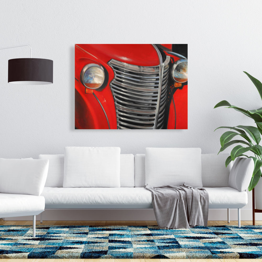 Toile vintage « Voiture des années 50 » | Décoration de chambre | Art du transport