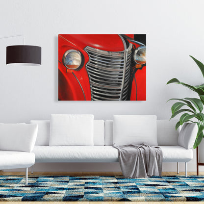 Toile vintage « Voiture des années 50 » | Décoration de chambre | Art du transport