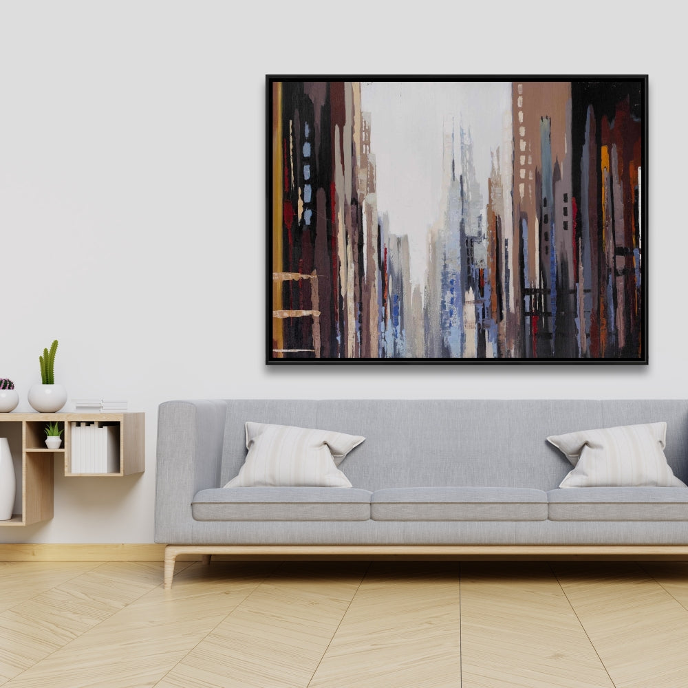 Abstract Buildings Industrial Canvas | Home Decor Wall Art