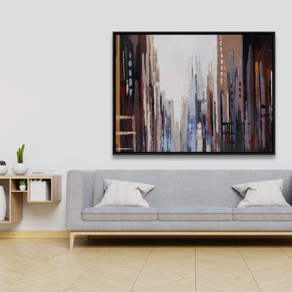 Abstract Buildings Industrial Canvas | Home Decor Wall Art