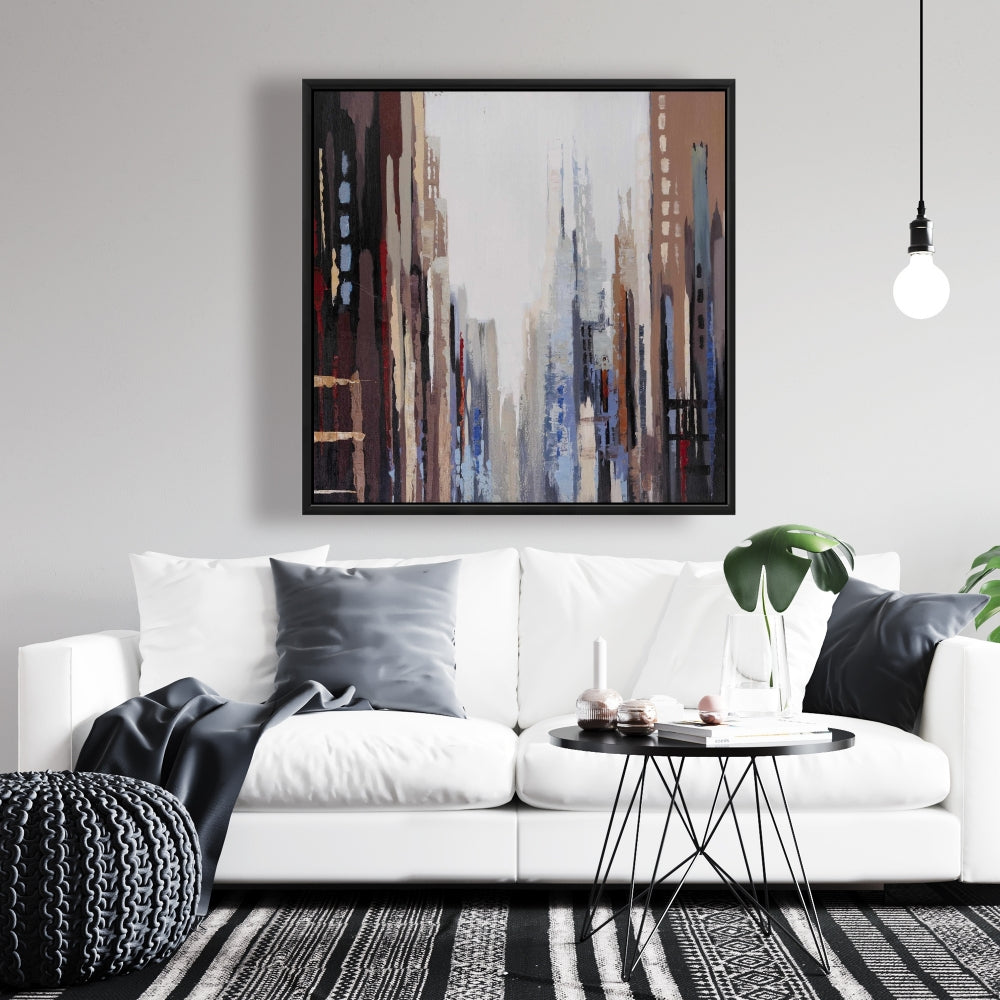 Abstract Buildings Industrial Canvas | Home Decor Wall Art