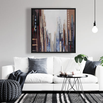 Abstract Buildings Industrial Canvas | Home Decor Wall Art