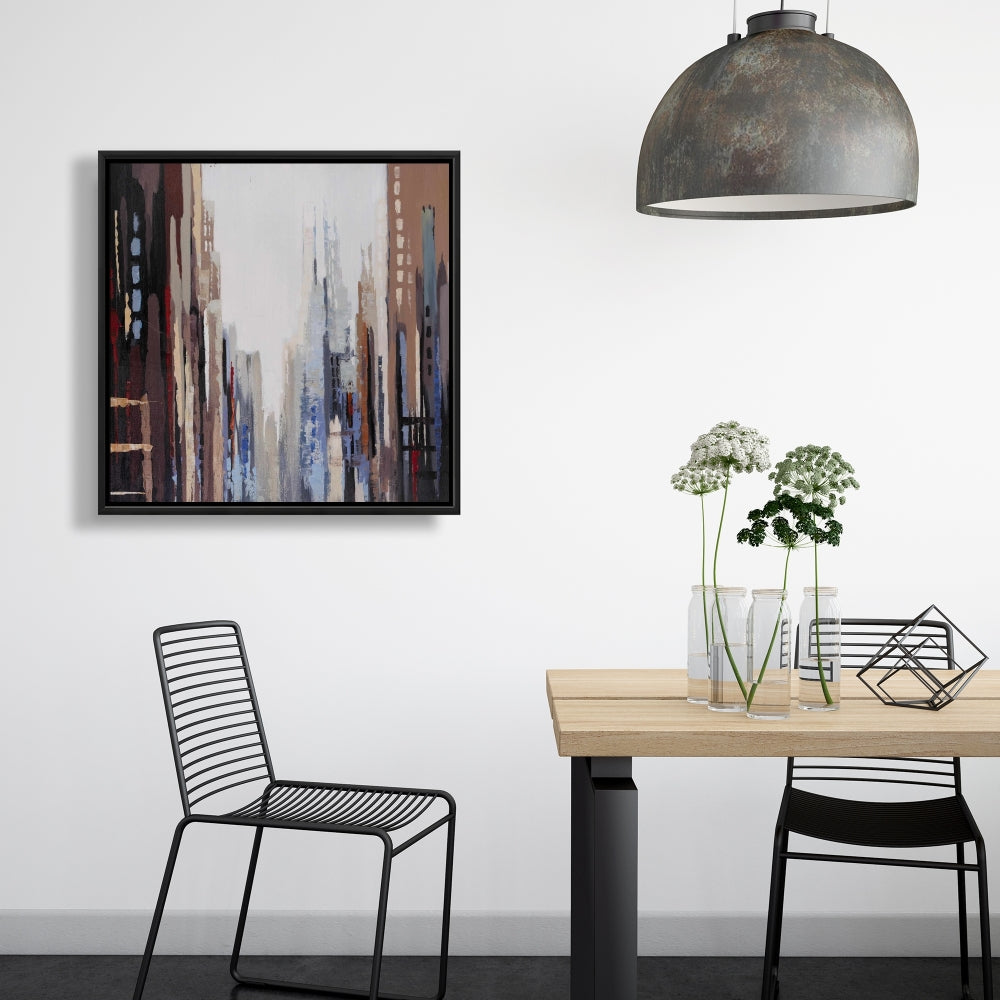 Abstract Buildings Industrial Canvas | Home Decor Wall Art