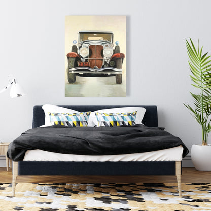 Vintage Luxury Car Canvas - Home Decor | Car Transportation