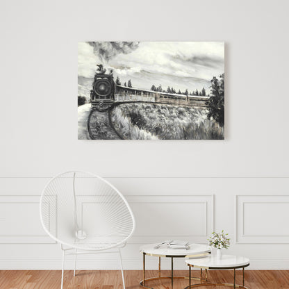 Toile Train à vapeur | Décoration de chambre contemporaine