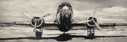 Toile d'avion sépia | Décoration d'intérieur industrielle et transport