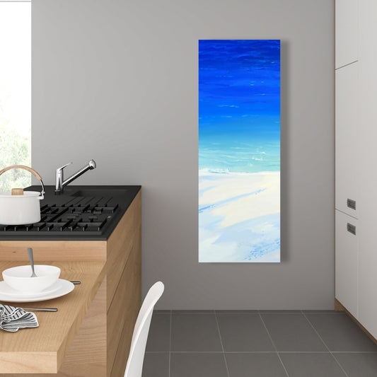 Satellite View Ocean Canvas | Sea Exotic Bathroom Decor