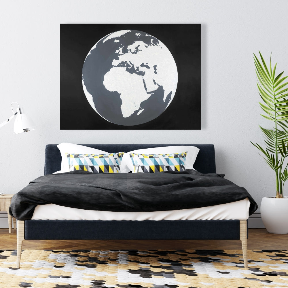 Earth Canvas - Bedroom Space Decor | Astronomy & Galaxy Art
