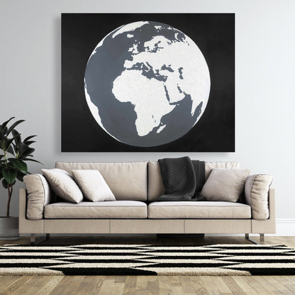 Earth Canvas - Bedroom Space Decor | Astronomy & Galaxy Art