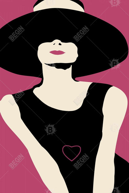 Retro Bedroom Woman Canvas - My Heart to Me | Home Decor