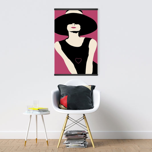 Retro Woman Bedroom Canvas - My Heart to Me Home Decor Art