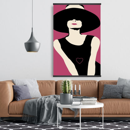 Retro Woman Bedroom Canvas - My Heart to Me Home Decor Art