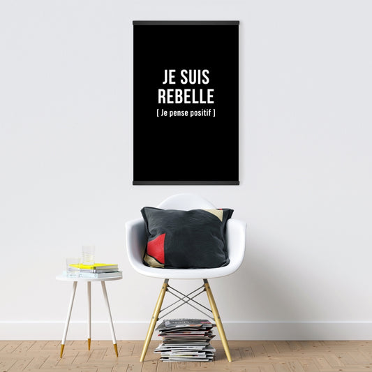 White Office Shapes Magnetic Stick Canvas - I'm Rebellious Decor