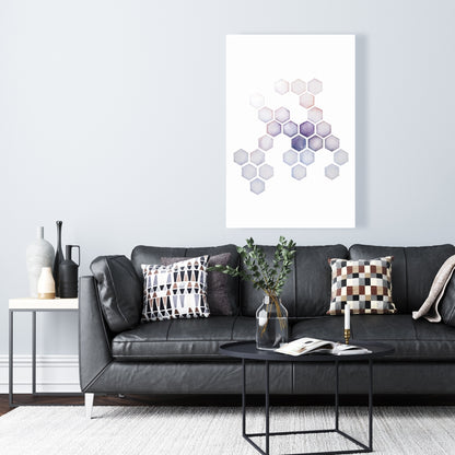 Alveoli Purple Abstract Canvas | Home Decor Wall Art