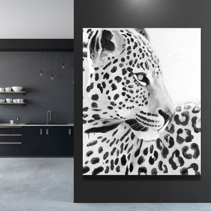 Magnifique toile léopard | Décoration de chambre à coucher