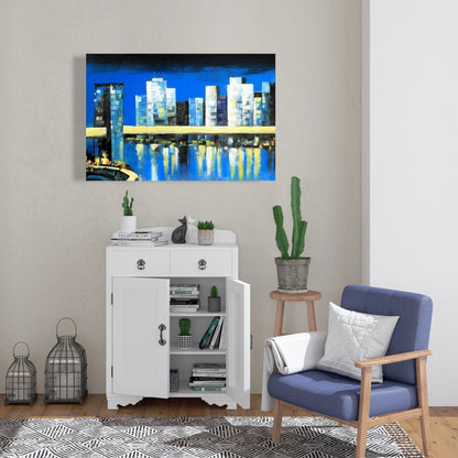 Contemporary Skyline of Lower Manhattan Canvas - Home Decor