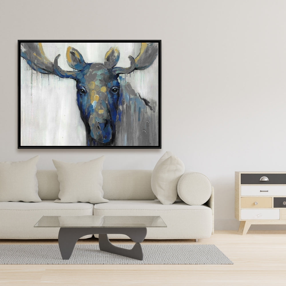 Rustic Deer Livingroom Canvas | Blue Moose Home Decor