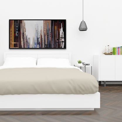 Abstract Buildings Industrial Canvas | Home Decor Wall Art