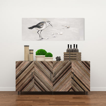 Semipalmated Sandpiper Canvas | Bird Marine Bathroom Decor