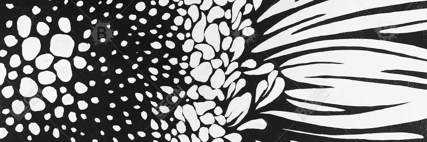 Gerbera Flower Botanical White Canvas | Home Decor Wall Art