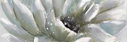 White Chrysanthemum Canvas | Botanical Home Decor - Bedroom