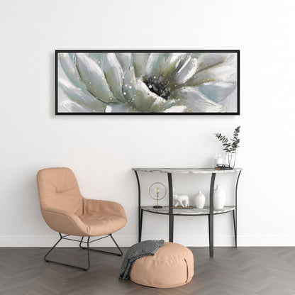 White Chrysanthemum Canvas | Botanical Home Decor - Bedroom