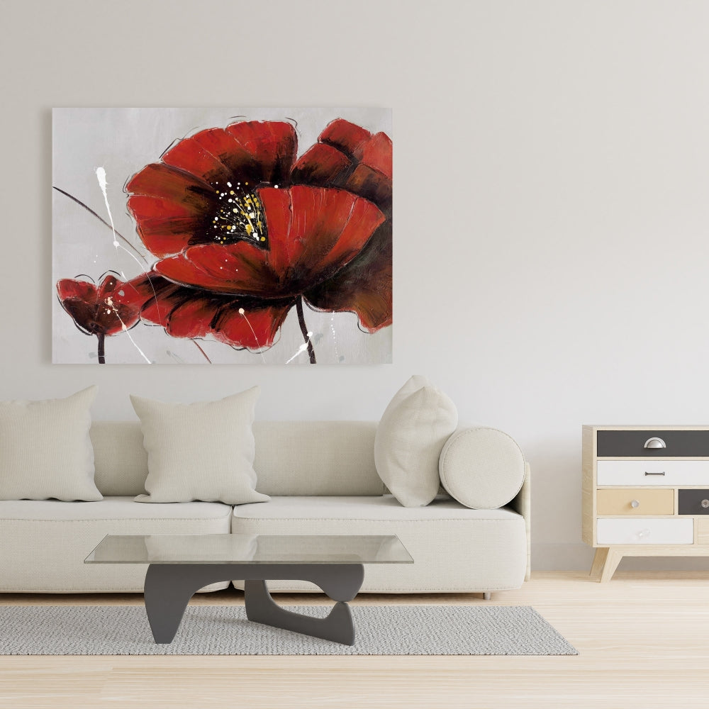 Red Poppy Flowers Canvas | Floral & Botanical Home Decor