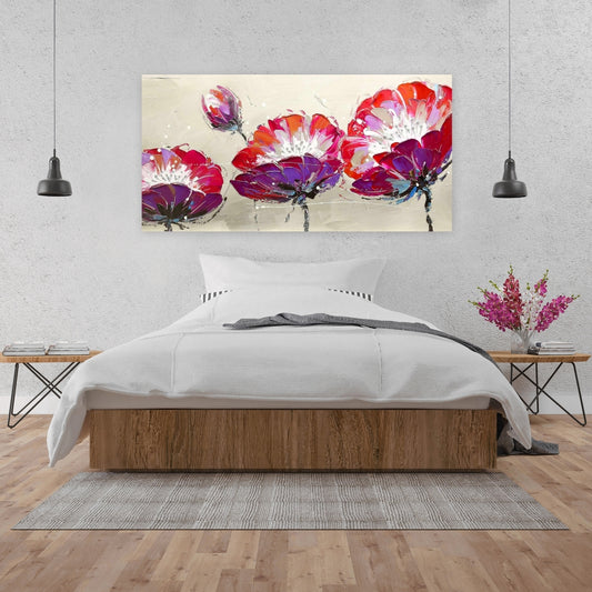 Botanical Bedroom Canvas | Three Wild Flowers Home Decor