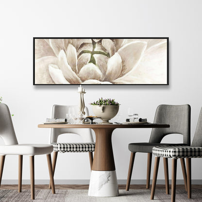 Toile encadrée Chrysanthème délicat | Décoration botanique pour chambre