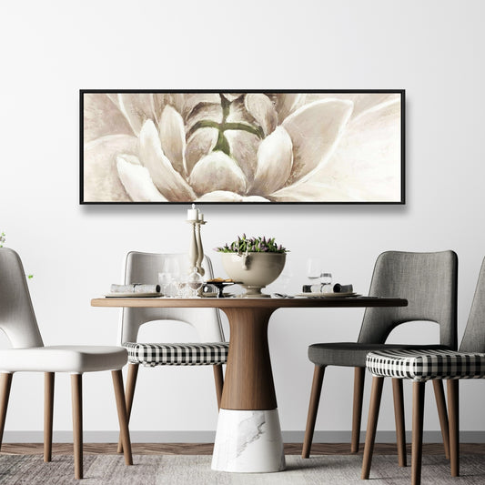 Toile encadrée Chrysanthème délicat | Décoration botanique pour chambre