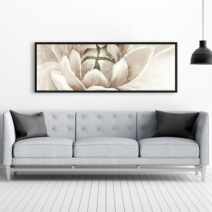 Toile encadrée Chrysanthème délicat | Décoration botanique pour chambre