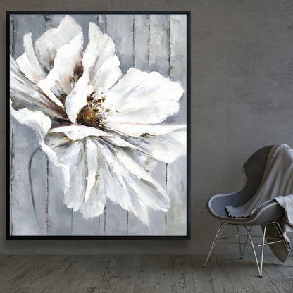 Floral & Botanical Bedroom Canvas | Flower on Wood Decor
