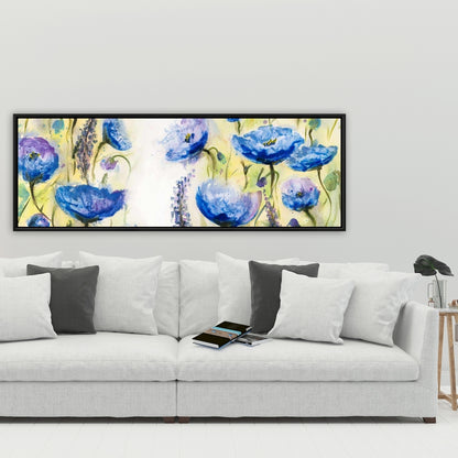 Blue Garden Floral & Botanical Framed Canvas | Home Décor