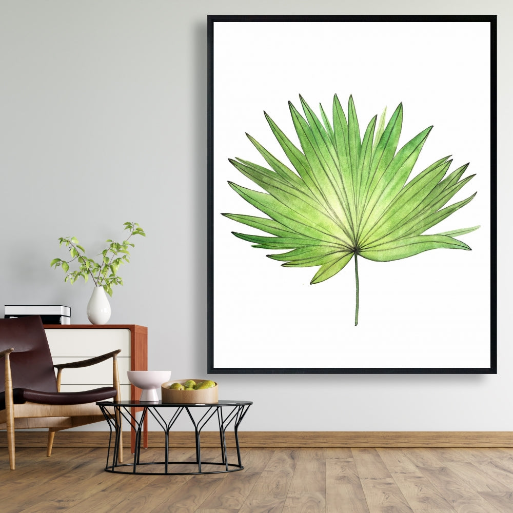 Petticoat Palm Botanical Framed Canvas - Scandinavian Decor