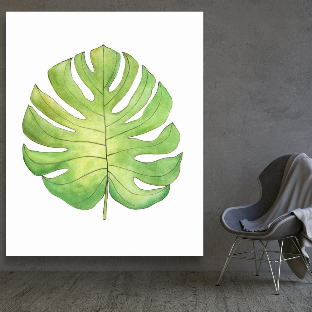 Tropical Leaf Canvas | Exotic Floral & Botanical Wall Art Decor