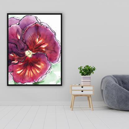 Bohemian Botanical Bedroom Canvas | Blossoming Orchid Decor