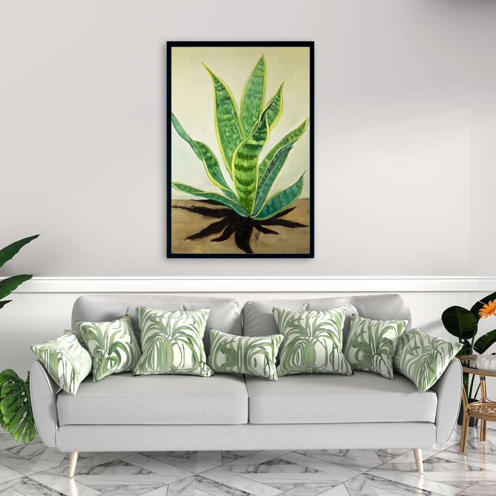 Toile « Langue de belle-mère succulente » | Décoration d'intérieur