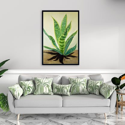 Toile « Langue de belle-mère succulente » | Décoration d'intérieur