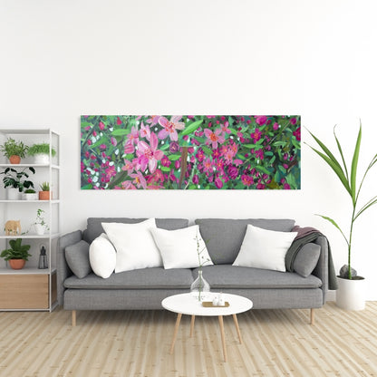 Cherry Tree Blooming Canvas - Floral Botanical Home Decor
